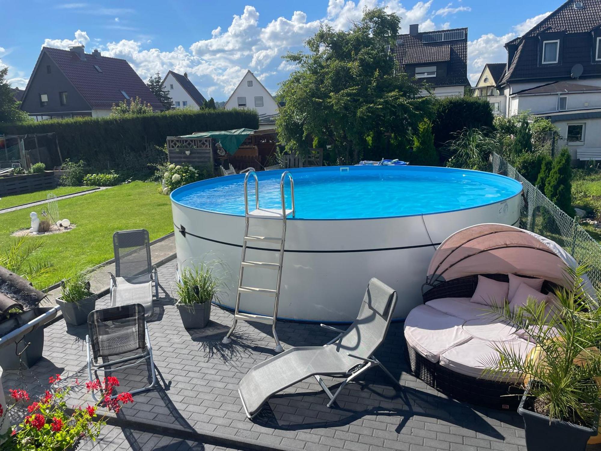 Kleine Gemuetliche Einliegerwohnung Mit Garten Und Pool Nordstemmen ภายนอก รูปภาพ
